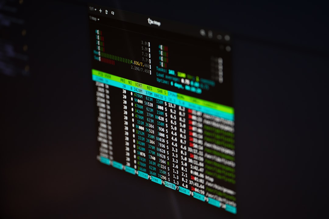 Pantalla de servidor Linux con tareas programadas y automatización