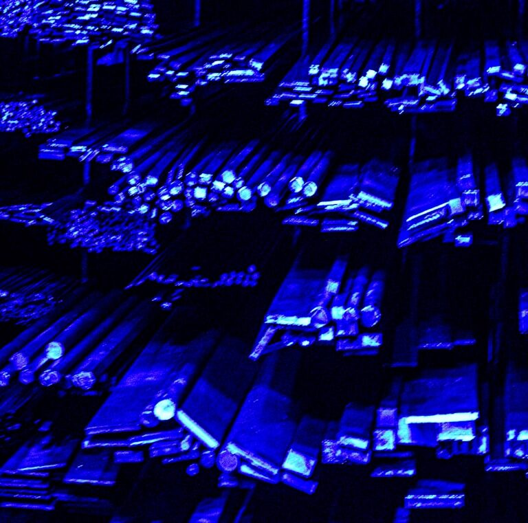 Fondo abstracto azul tecnológico para artículo sobre procesos en Linux